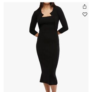 NWT Weworewhat Cardigan and Midi Dress Set